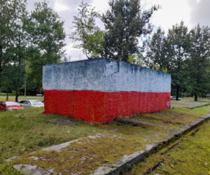 Postument dawnego pomnika Koniewa