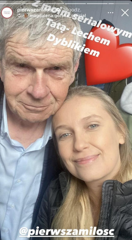 Pierwsza miłość. Magdalena Górska, Lech Dyblik na planie