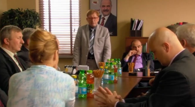 Ranczo 9 sezon odc. 115. Czerepach (Artur Barciś), senator Kozioł (Cezary Żak)