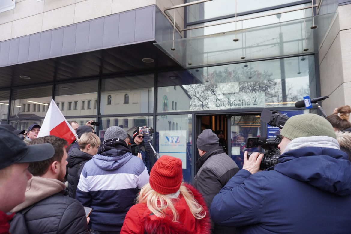 Protest rolników w Białymstoku. Przemarsz ulicami miasta 4 marca