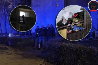 Wyrzucał przedmioty z mieszkania i groził skokiem. Brawurowa akcja służb na Ochocie