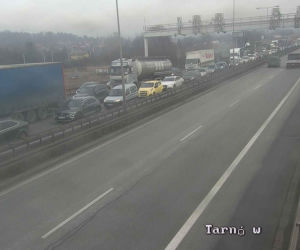 Potężny korek na autostradowej obwodnicy Krakowa