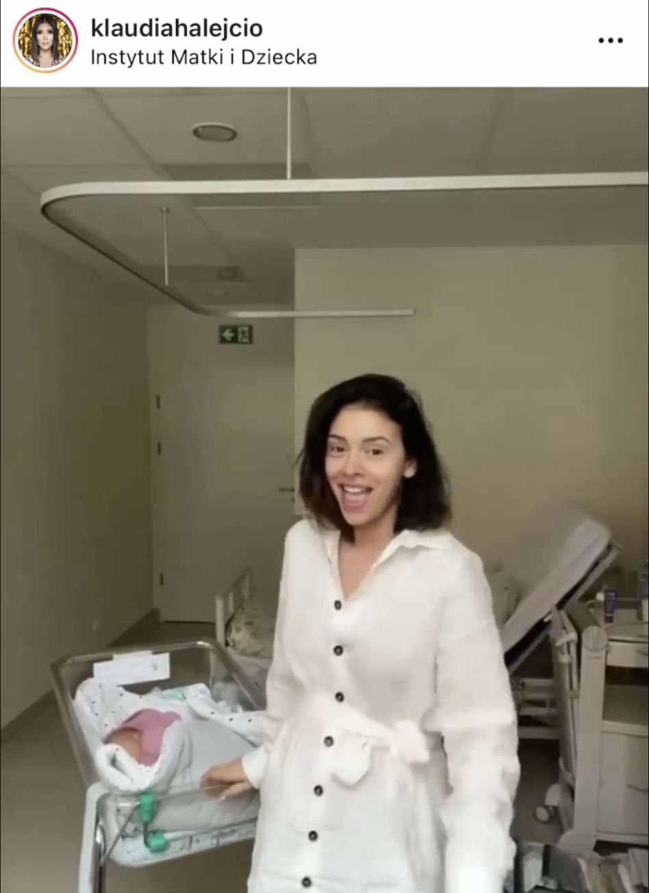 Klaudia Halejcio urodziła