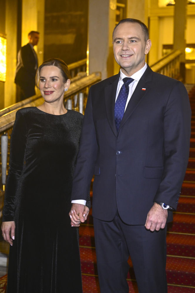 Karol Nawrocki z żoną w Operze Narodowej