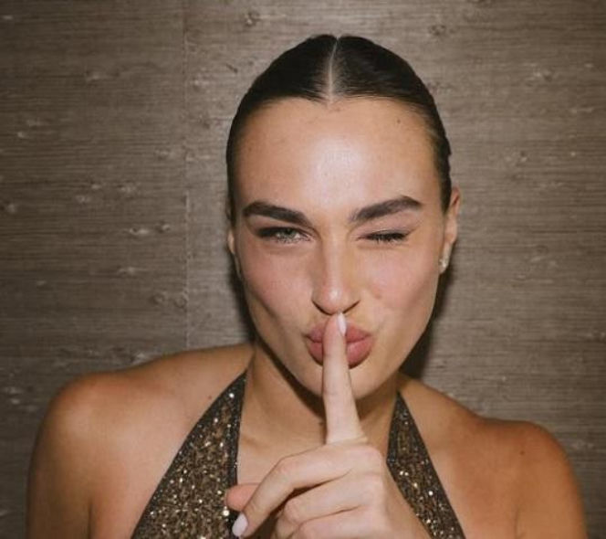 Aryna Sabalenka i jej twarz z bliska