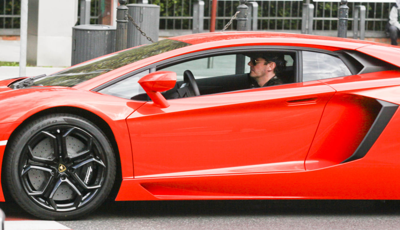 Kuba Wojewódzki w Lamborghini Aventador