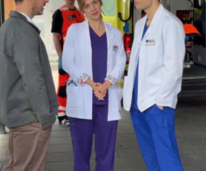 Na dobre i na złe nowy sezon na planie. Jakub Dobry (Mateusz Kmiecik), Gloria (Aleksandra Grabowska), Kamil Zawada (Jakub Łopatka)