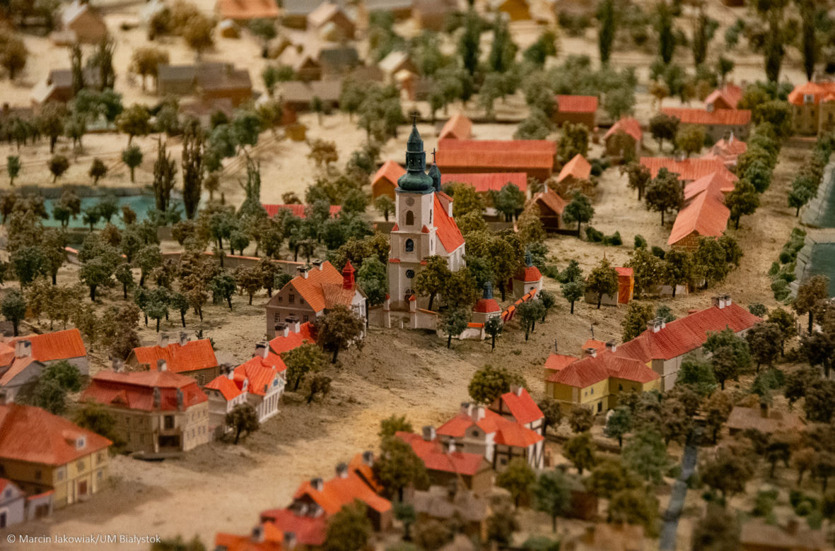 Wystawa w Muzeum Historycznym. Makieta Białegostoku
