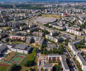 Trasa niepodległości z lotu ptaka. To największa drogowa inwestycja w Białymstoku