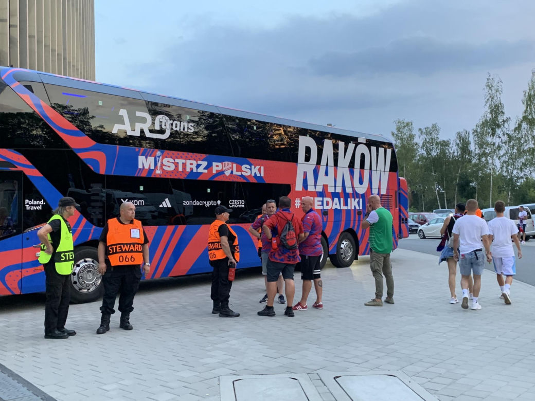 Świetna zabawa podczas meczu Raków Częstochowa - FC Kopenhaga 