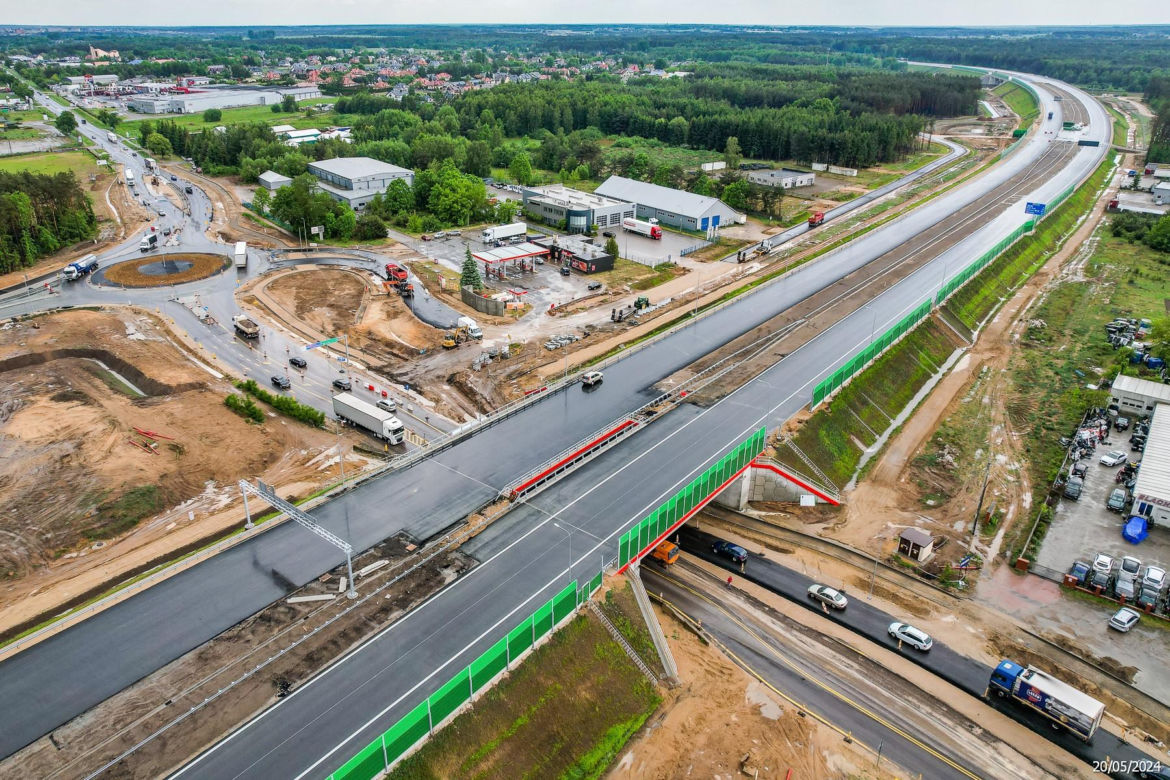 Tak wygląda plac budowy autostrady A2 od węzła Siedlce Zachód do węzła Siedlce Południe 