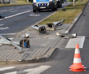 Wypadek na ulicy Nowodąbrowskiej w Tarnowie