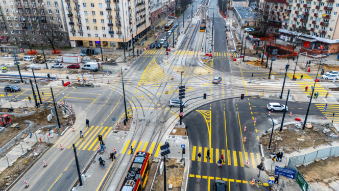 Tramwaj do Dworca Zachodniego w Warszawie - grudzień 2025