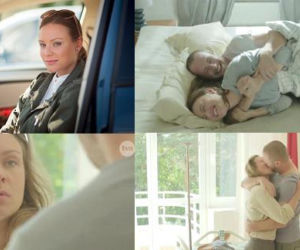 LEKARZE 2 sezon. Olga (Magdalena Boczarska), Maks (Paweł Małaszyński), Alicja (Magdalena Różczka)