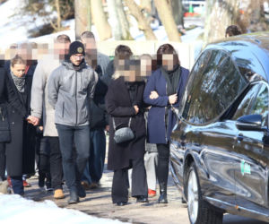 Pogrzeb Mirosława Krawczyka w Gdańsku: Aneta Zając i Mikołaj Krawczyk