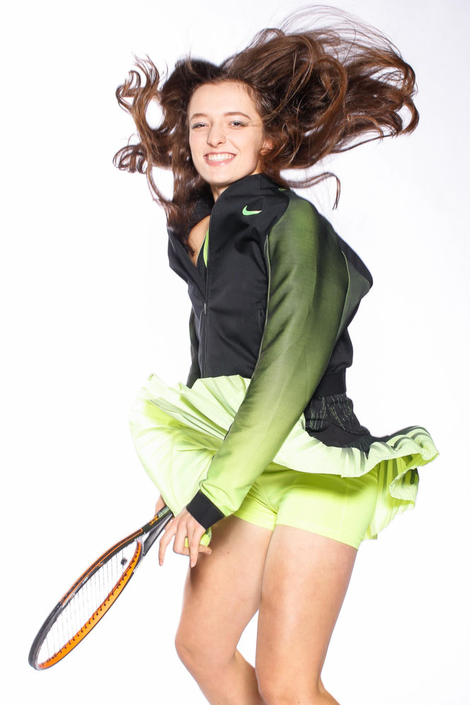 Iga Świątek jako 15-latka