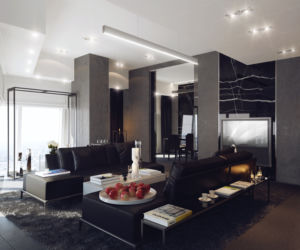Zlota 44 wnetrze apartamentu