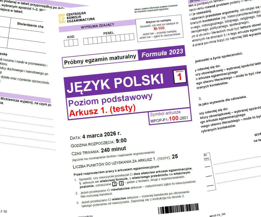Matura próbna 2026 z j. polskiego. Zobacz, jak ci poszło: ODPOWIEDZI eksperta, ARKUSZ w PDF, JPG