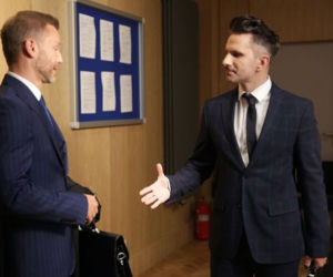 M jak miłość po wakacjach 2020. Kamil Gryc (Marcin Bosak), Andrzej Budzyński (Krystian Wieczorek)