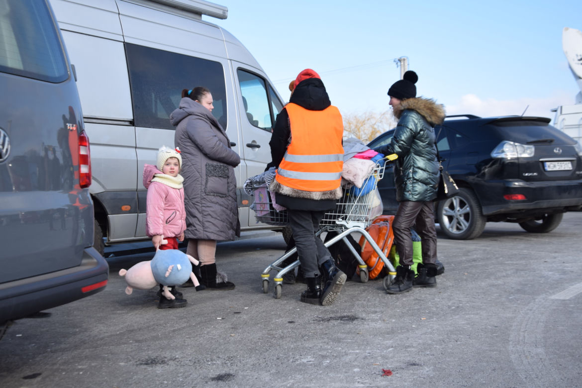 "Tłumy na przejściu granicznym w Medyce"
