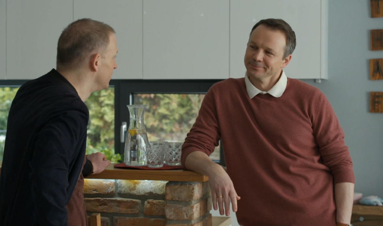 Barwy szczęścia odc. 3391. Bruno (Lesław Żurek), Łukasz (Michał Rolnicki)