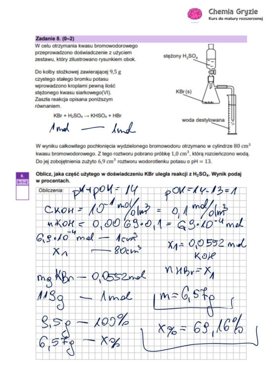 Matura 2025 chemia rozszerzona - odpowiedzi do wszystkich zadań z arkusza CKE 16.05.2025 - Formuła 2023