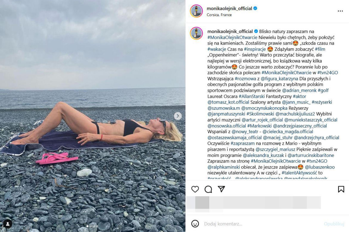 Monika Olejnik w bikini