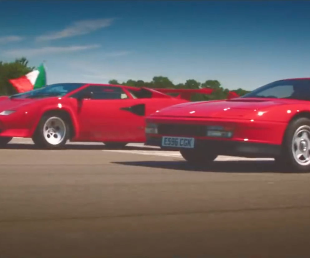 Pojedynek legend motoryzacji z lat 80. Countach VS Testarossa