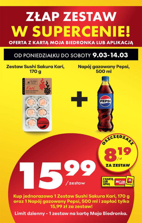 Biedronka - gazetka promocyjna 9.03.2026