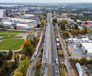 Przebudowa Estakady Pomorskiej - październik 2021
