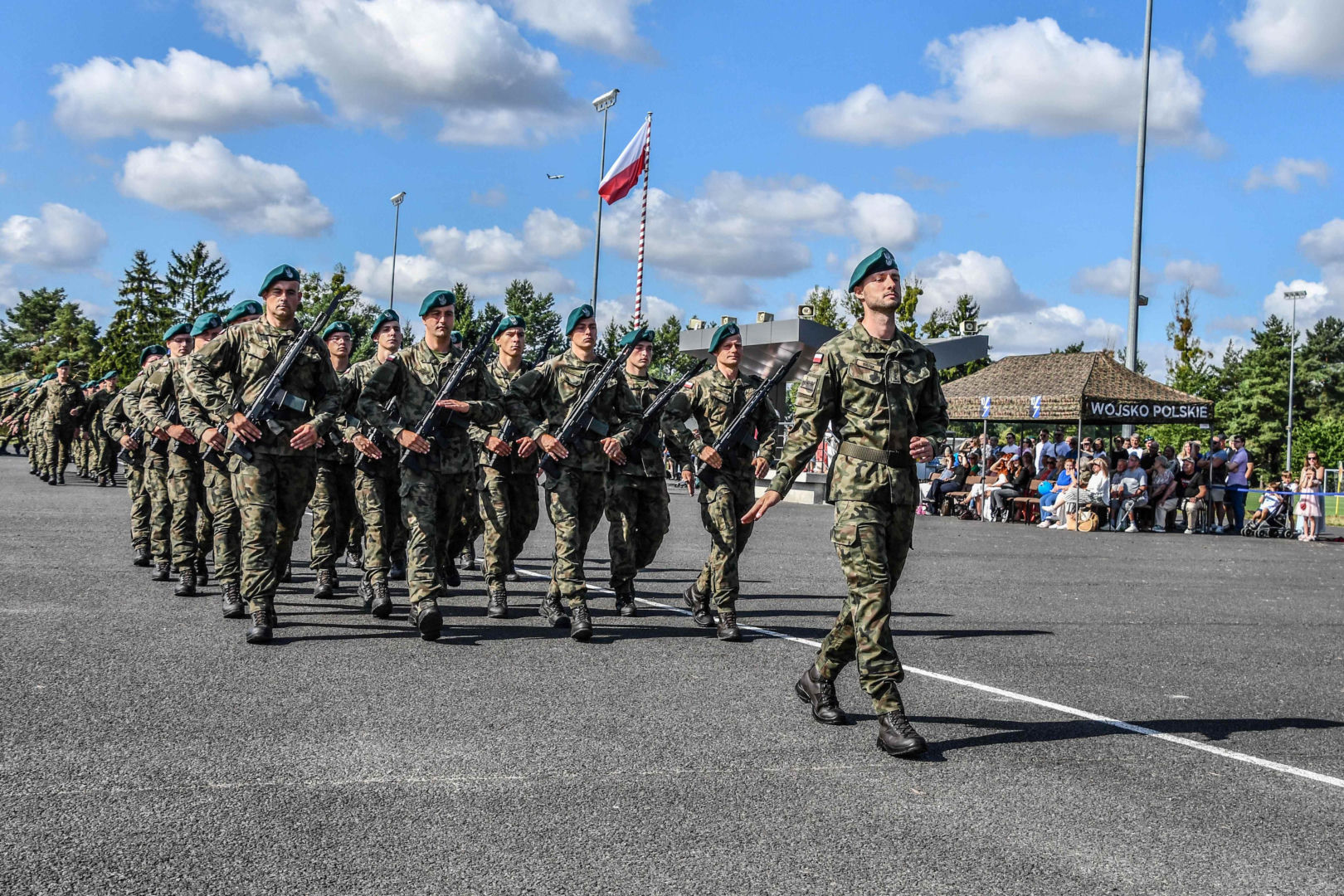 Przysięga wojskowa w 10. Wrocławskiej Brygadzie Łączności.