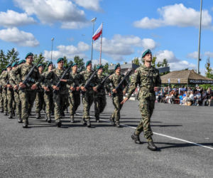 Przysięga wojskowa w 10. Wrocławskiej Brygadzie Łączności.