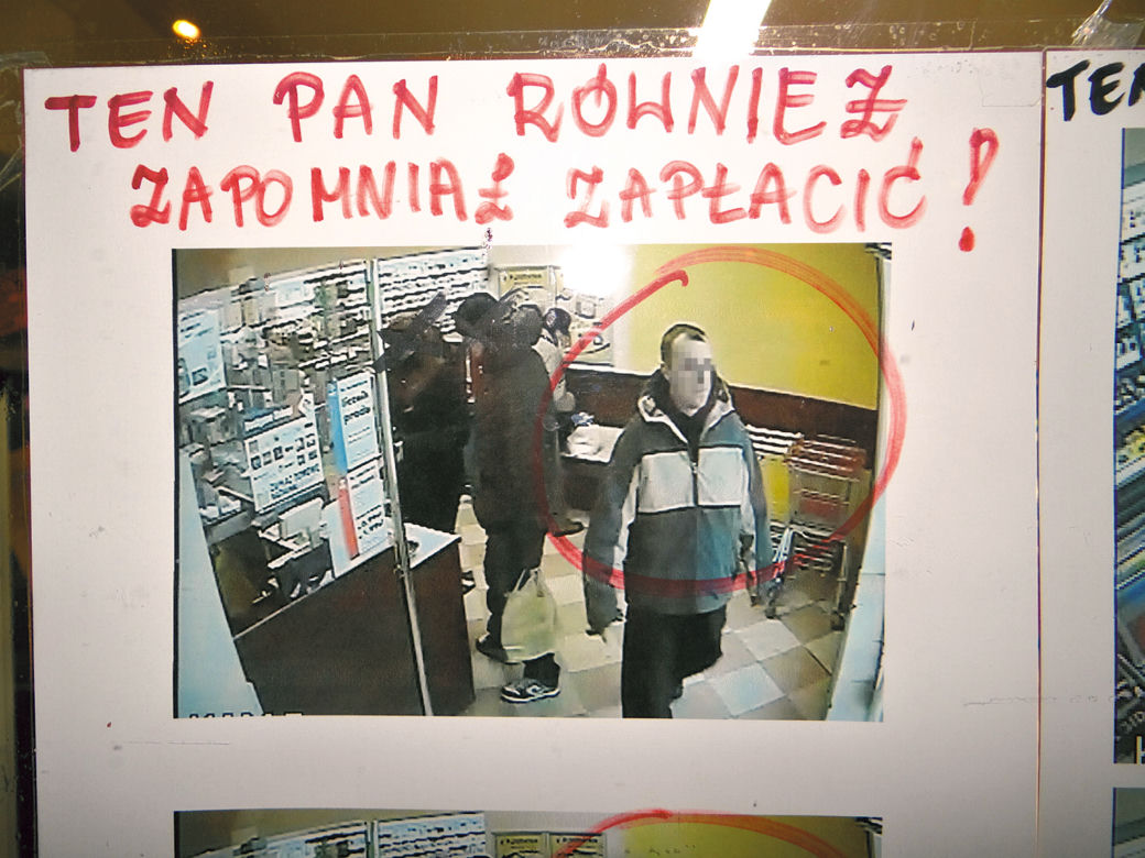 W naszym sklepie wieszamy złodziei