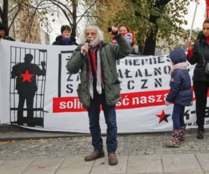 Pikieta w obronie Piotra Ikonowicza