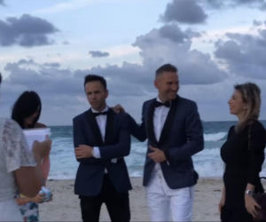 Krzysztof Gojdź i Marcin Roznowski: Ślub na plaży