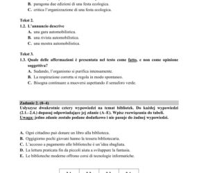 ARKUSZE CKE - Matura j. włoski - poziom rozszerzony 2019