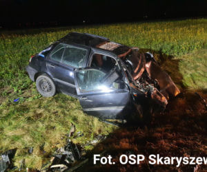 Odechów. Jedna osoba nie żyje, rodzina z dzieckiem w szpitalu. Sprawca wypadku zaatakował kobietę?! [WIDEO, ZDJĘCIA]