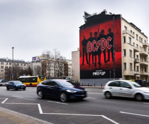 AC/DC - mural w Warszawie