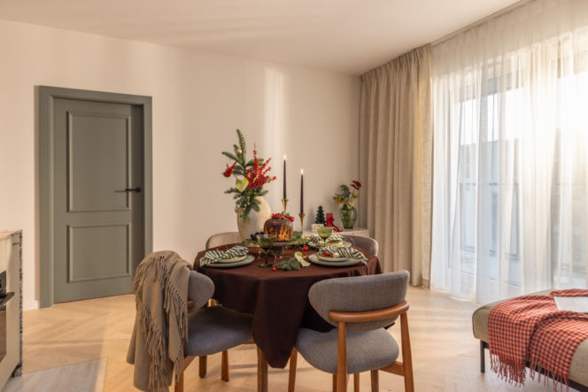 Mieszkanie w świątecznej aranżacji