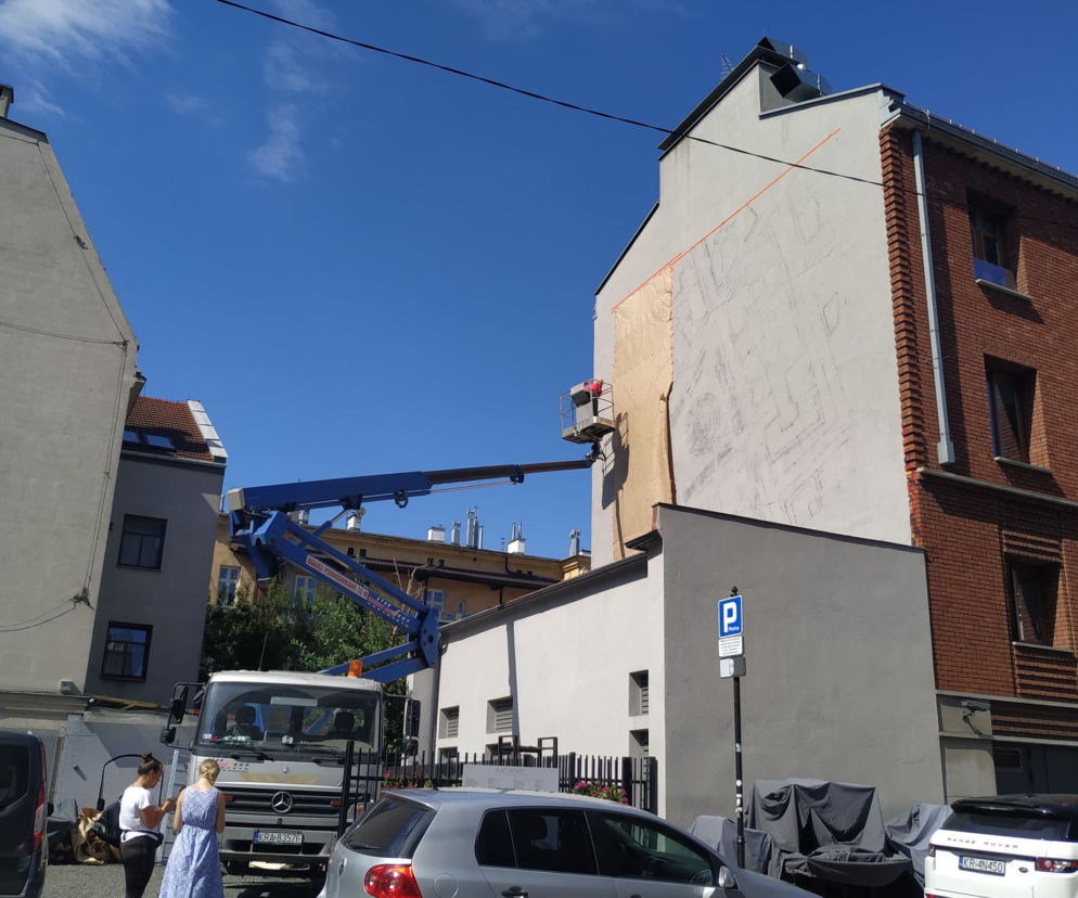 Serce Kazimierza pojawiło się na ścianie jednego z budynków przy ulicy Estery