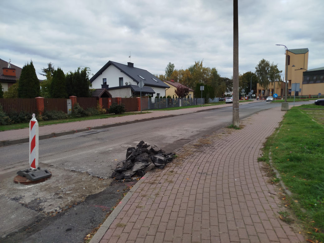 Trwa remont nawierzchni ulic Romanówka i Unitów Podlaskich w Siedlcach
