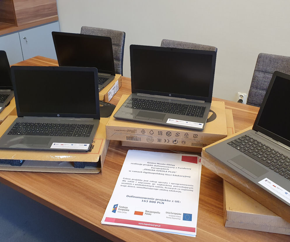 Laptopy dla elbląskich szkół