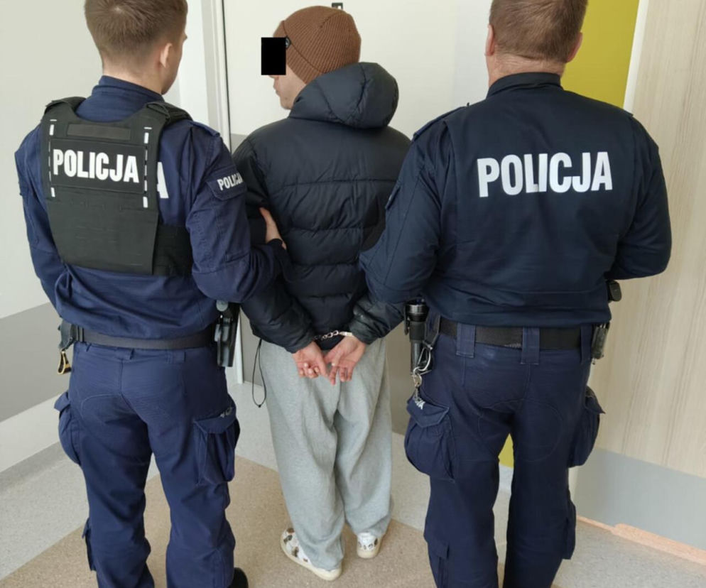 Zatrzymany 28-latek w rękach policji