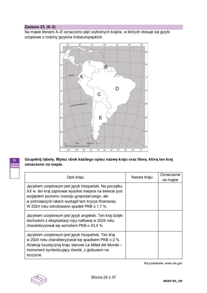 Próbna matura 2026 geografia. Wszystkie ODPOWIEDZI i ARKUSZE CKE i 15.01.2026.