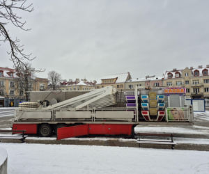 Ozdoby świąteczne oraz jarmark w Białymstoku