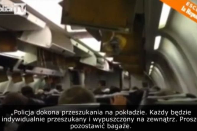 Amatorskie nagranie w porwanym samolocie skierowanym do Genewy