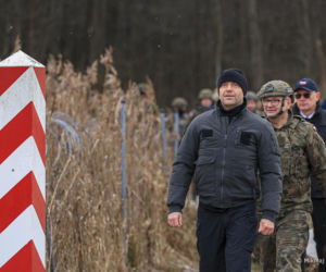 Karol Nawrocki na granicy w Wigilię