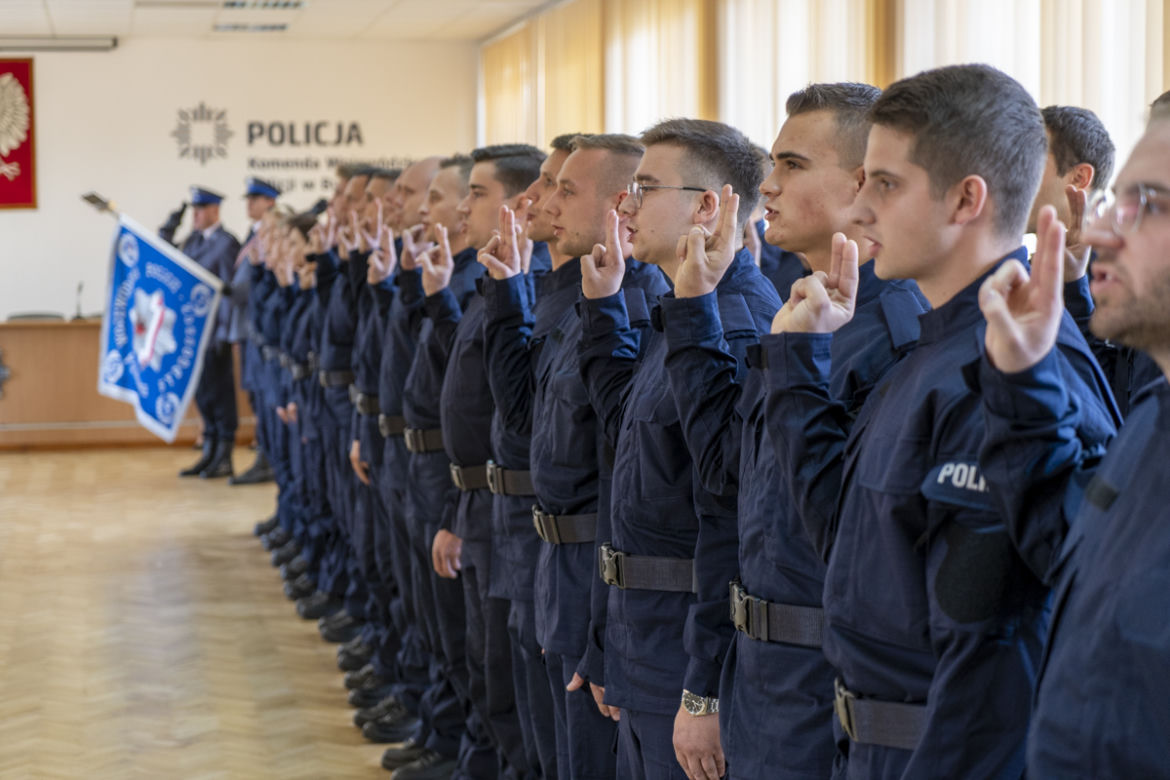 Młodzi policjanci złożyli w Bydgoszczy ślubowanie 