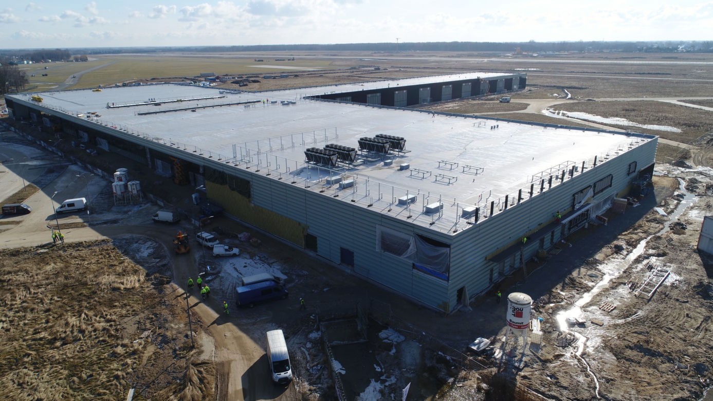 Postępy na budowie lotniska w Radomiu - marzec 2021