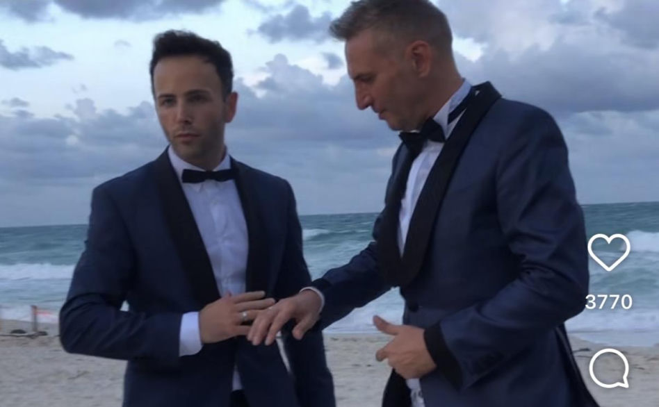Krzysztof Gojdź i Marcin Roznowski: Ślub na plaży